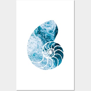 Ocean Waves on Shell Posters and Art